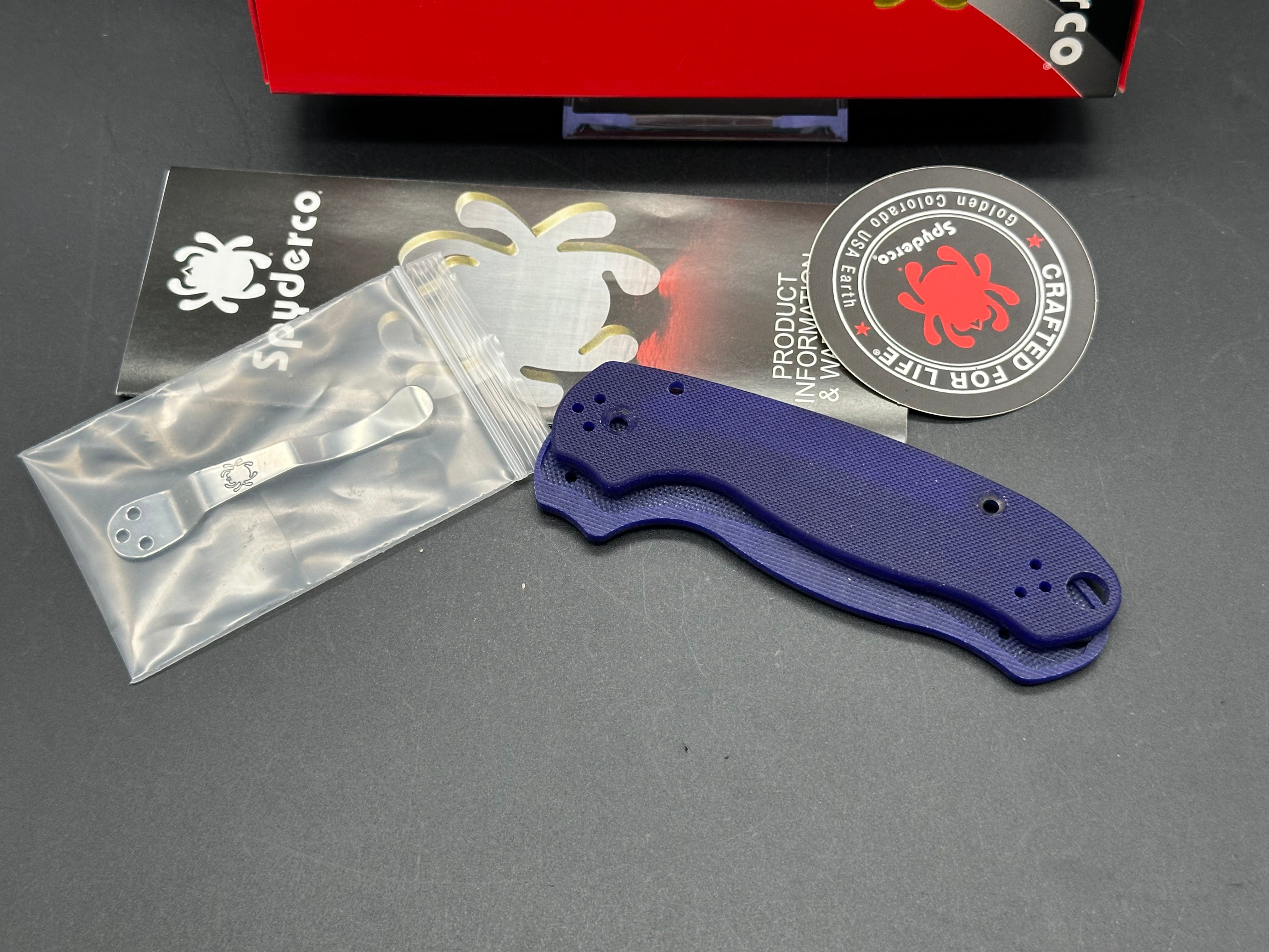Spyderco Para 3 Folding Knife with Compression Lock - Satin S110V Blade - EDC Pocket Knife for Outdoor, Camping & Everyday Carry