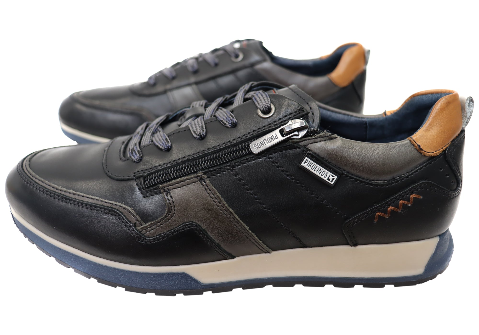 Pikolinos Men's Cambil M5N 6010C3 Comfortable Leather Lace-Up Casual Shoes for Walking, Travel & Everyday Wear