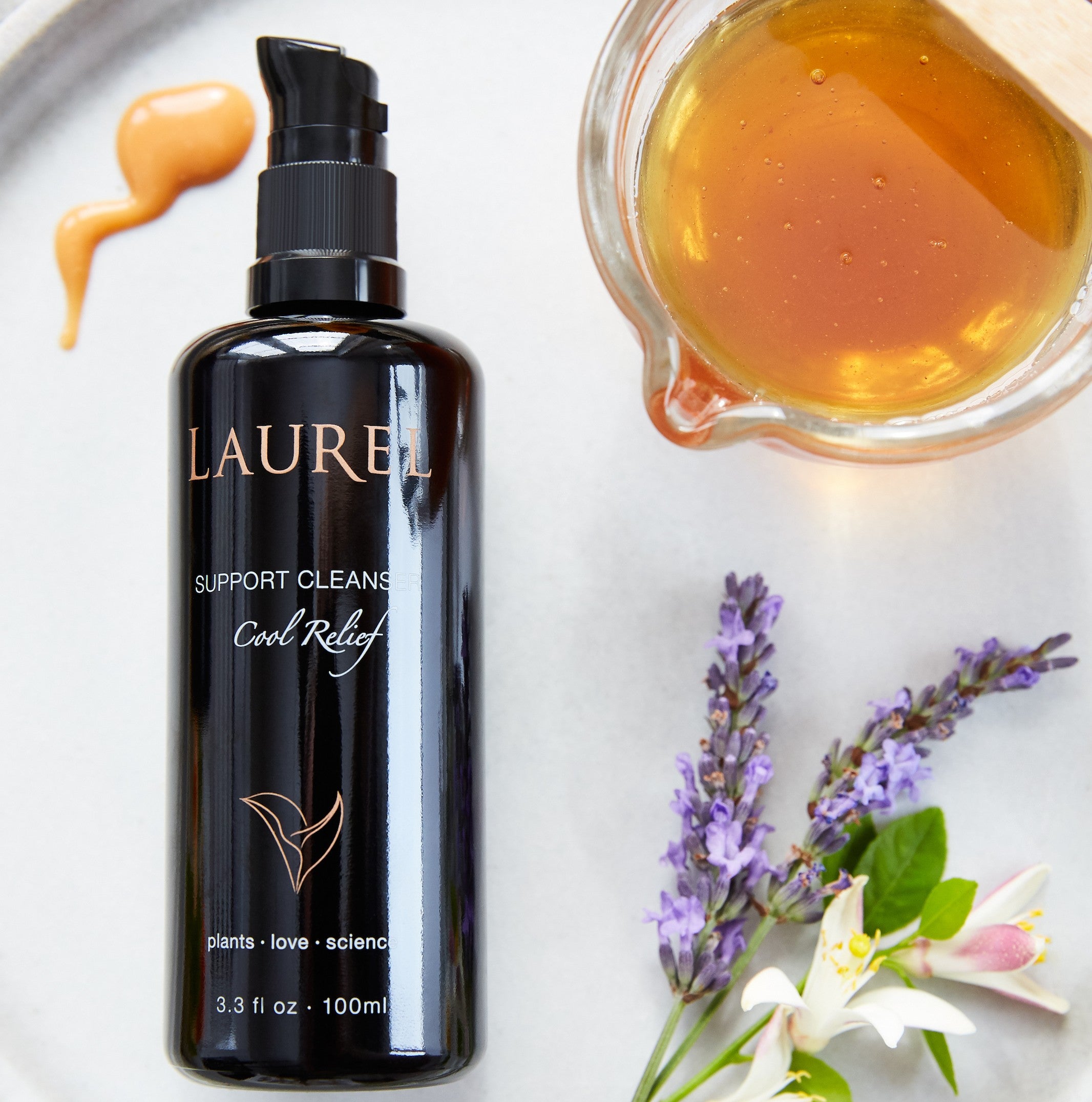 Laurel Support Cleanser - Cooling Relief for Sensitive Skin | Gentle Face Wash for Daily Skincare Routine