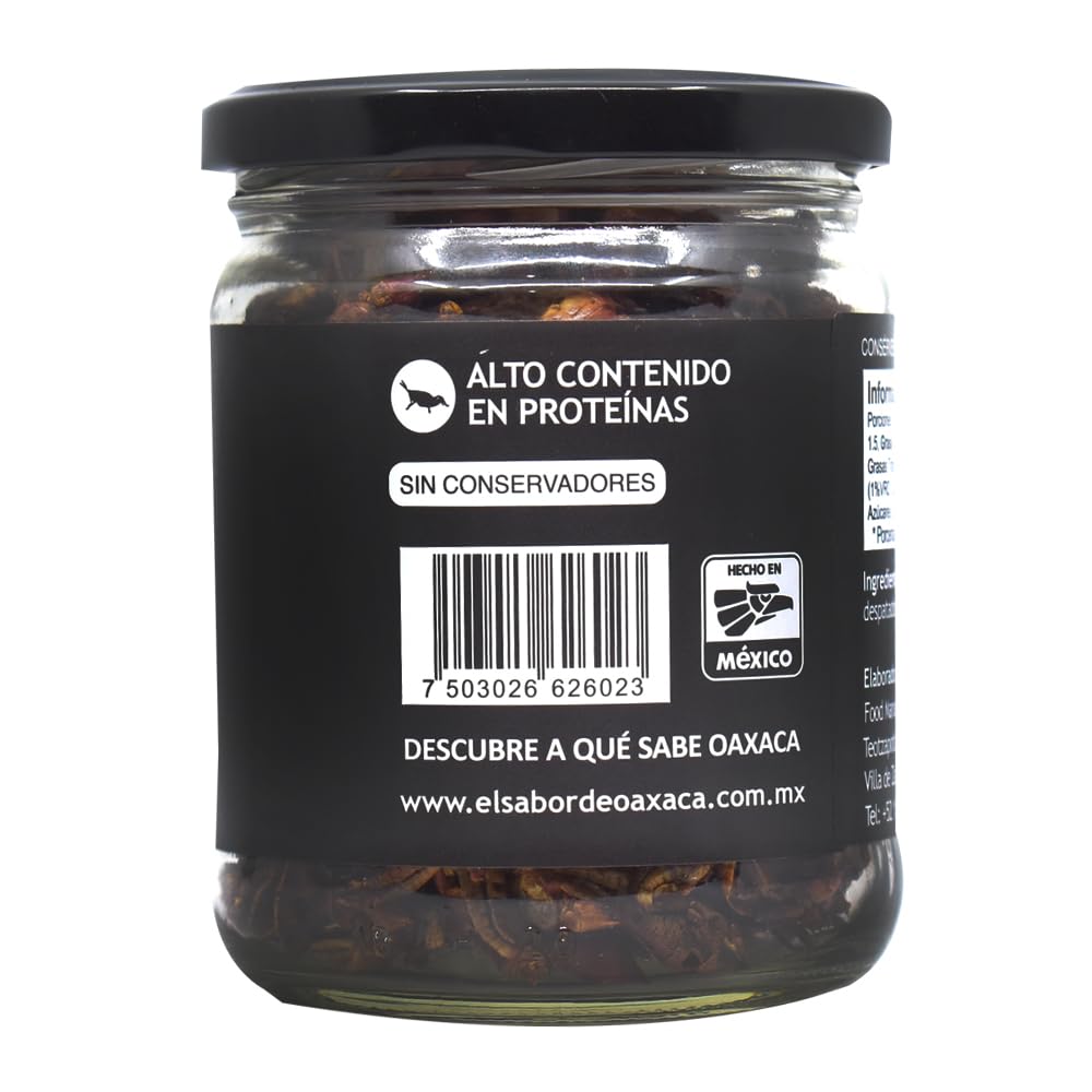 Premium Natural Oaxaca Chapulines Grasshoppers - Healthy Mexican Gourmet Snack, Handcrafted Artisan Food, 3.5 Oz - Perfect for Keto Diet, Paleo Lifestyle & Unique Gift Giving