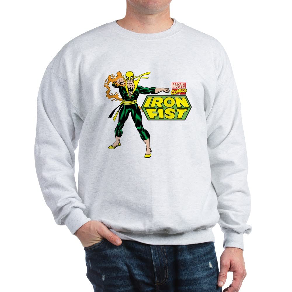 Marvel Iron Fist Graphic Sweatshirt - Soft Pullover Hoodie for Men & Women | Perfect for Cosplay, Comic Con & Casual Wear