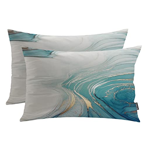 Marble Psychedelic Turquoise Goldd
