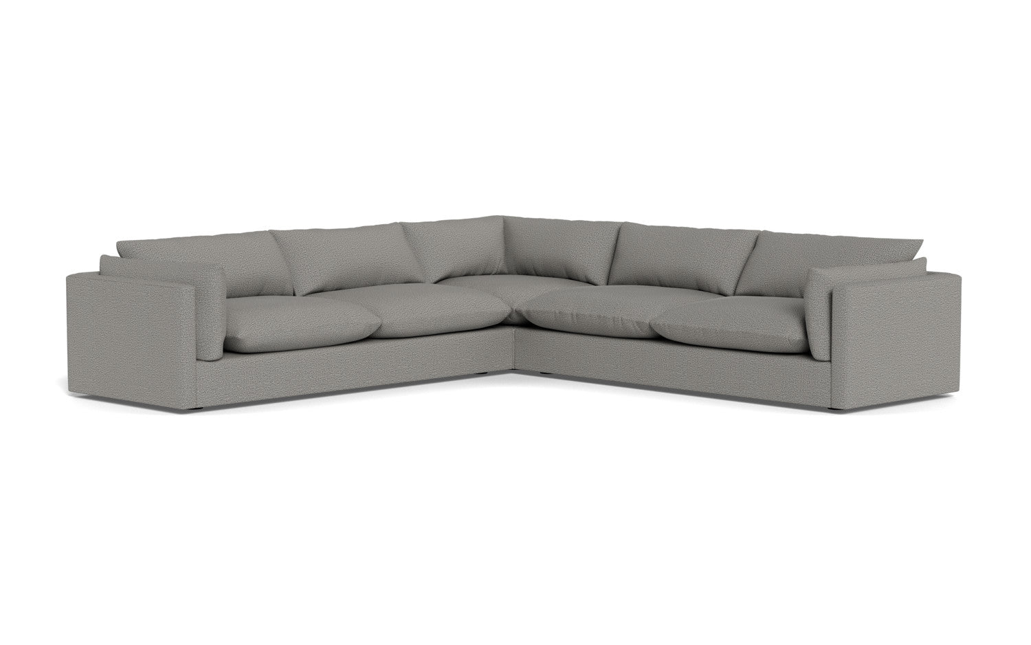 SoCo 124 Corner Sectional Sofa - Modern L-Shaped Couch with Storage & Recliner for Living Room, Family Room, or Home Theater - Comfortable Fabric Upholstery & Sturdy Frame