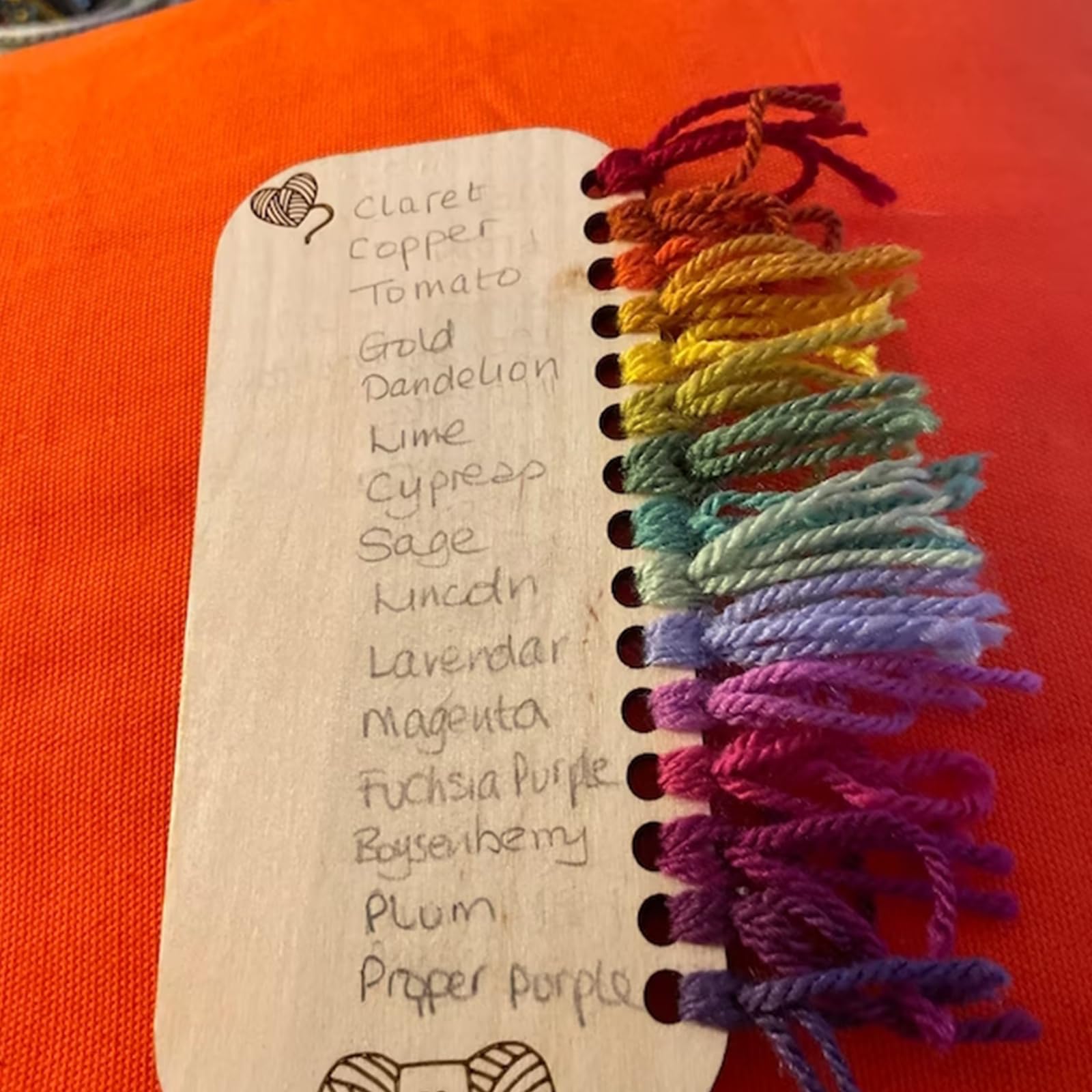 3-Piece Reusable Wooden Blanket Color Chart & Temperature Blanket Planner - Crochet Knitting Shade Organizer, Blank Shade Card for DIY Crafters | Perfect for Crochet Projects, Yarn Organization & Handmade Gifts