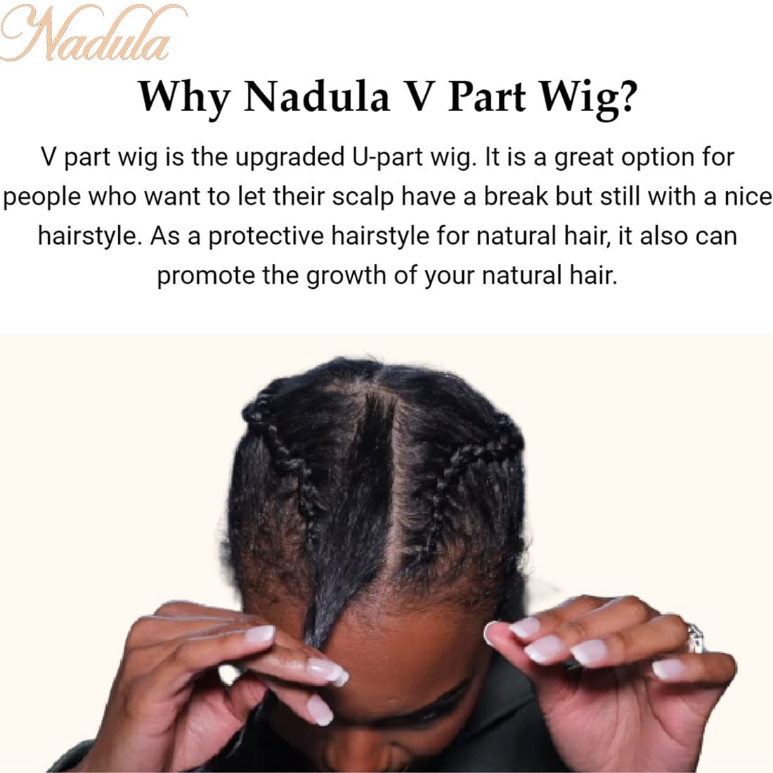 Nadula 10A Malaysian Kinky Curly Human Hair V-Part Wig | Glueless No Leave Out U-Part Wig for Black Women | 150% Density 24-Inch Afro Curly Clip-In Half Wig | Beginner Friendly Natural Hairstyle for Daily Wear, Parties & Special Occasions