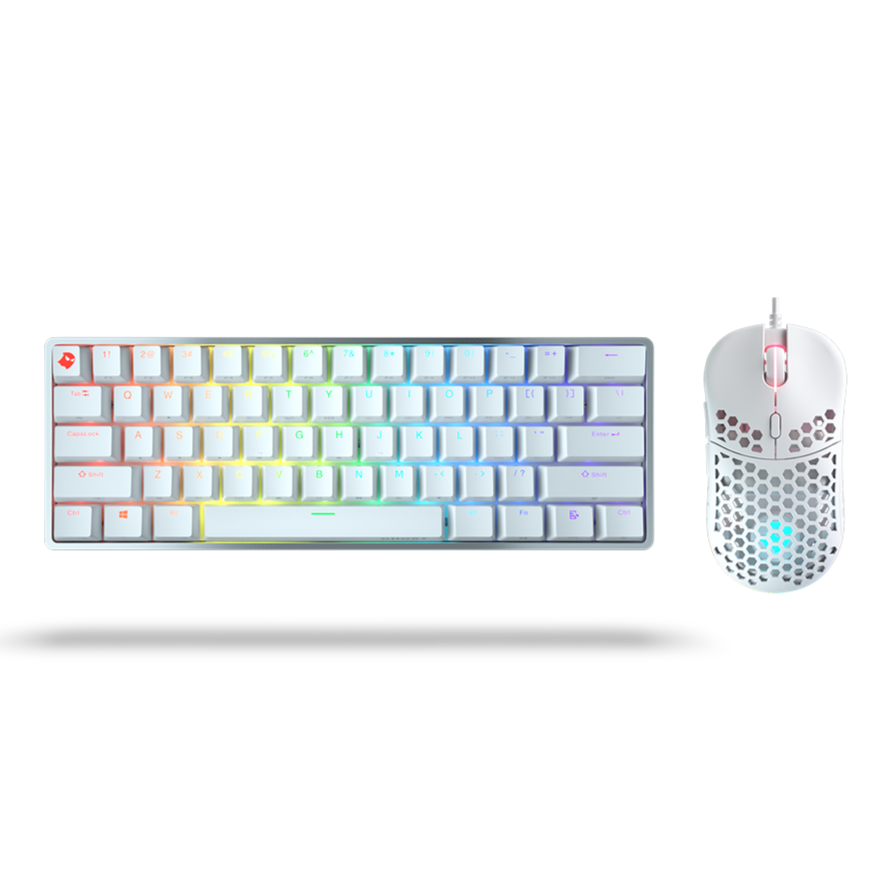 Ghost A1 Aluminum Keyboard and Mouse Combo - Ultra-Thin Wireless Set for Gaming, Office & Home Use - Ergonomic Design for Comfortable Typing and Precision Control