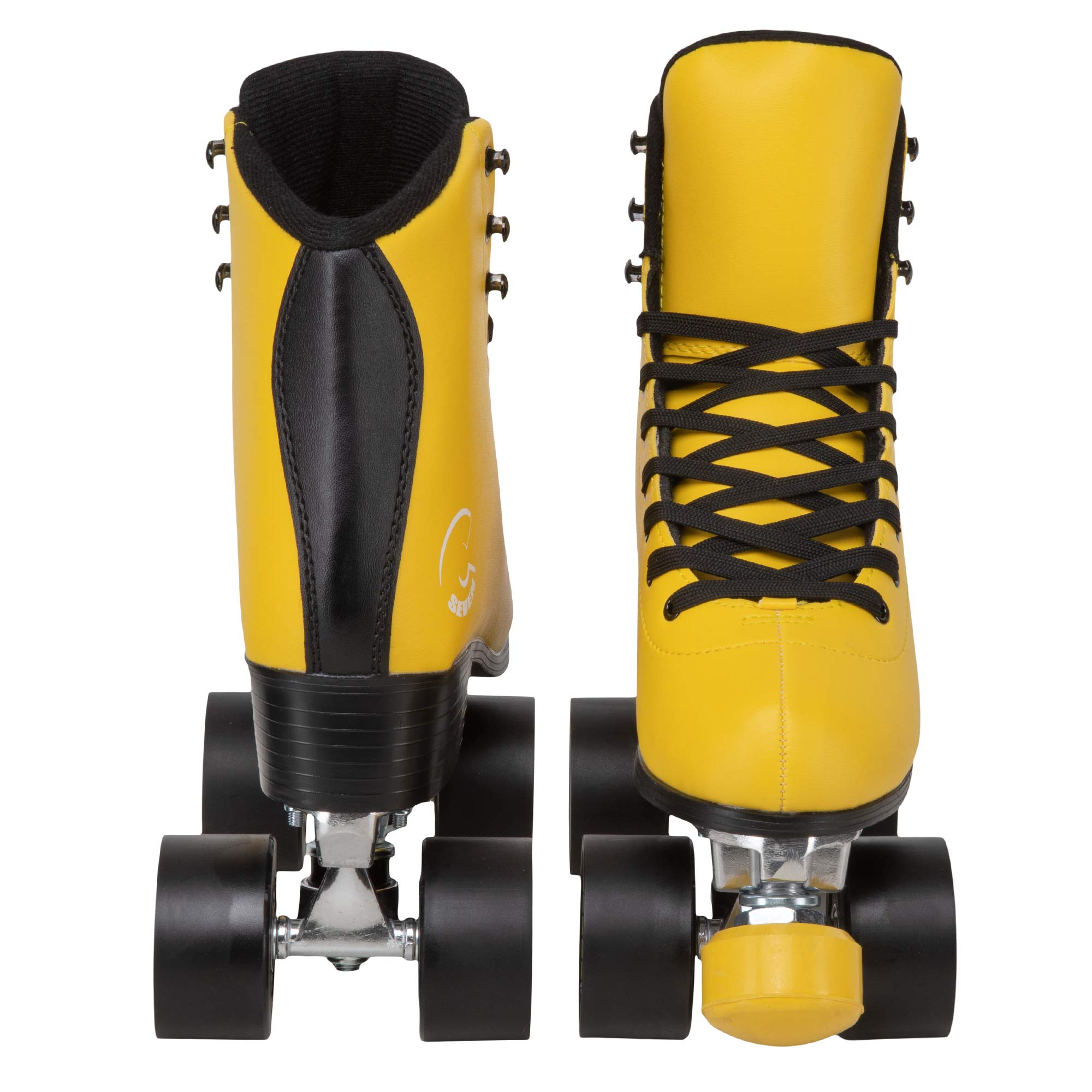 C7 Skates Dark Magic Quad Roller Skates for Outdoor & Rink Skating