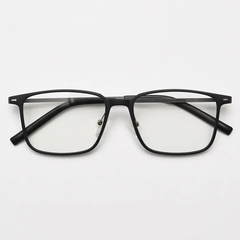 CCspace Unisex Full Rim Square TR90 Titanium Eyeglasses 56903 - Lightweight & Durable Glasses for Work, Reading & Everyday Use