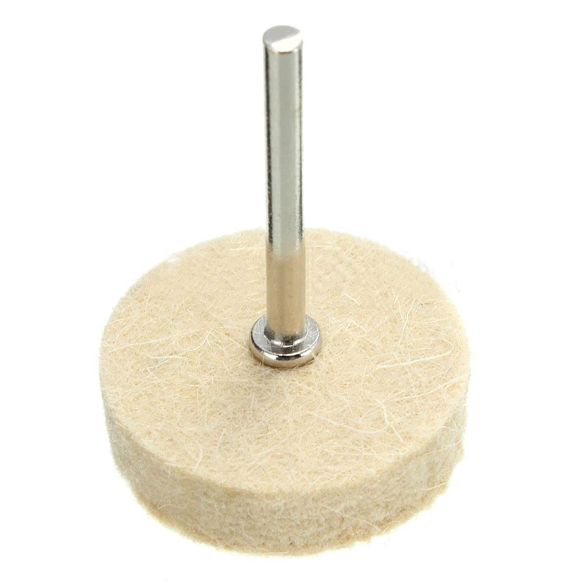 33Pcs Mixed Polishing Wheel Set - Milk White Buffing & Wool Felt Wheels for Rotary Tools | Perfect for Jewelry Making, Metal Polishing & DIY Craft Projects