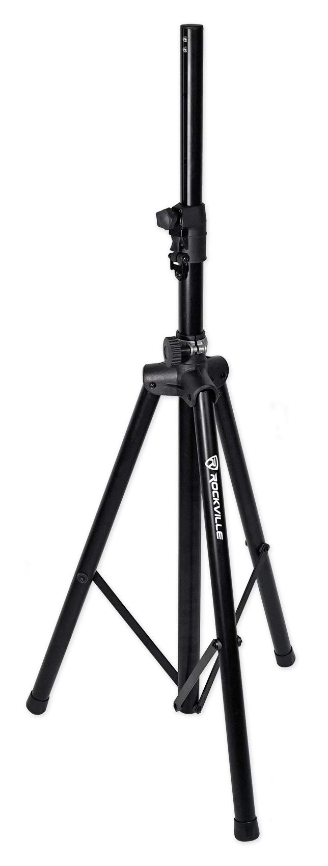 Rockville DJ PA Tripod Speaker Stands with Carrying Bags - Heavy Duty Hydraulic Air Lift RVSS4AB for Professional Audio & Events - Perfect for DJ Gigs, Live Performances, and Outdoor Sound Systems