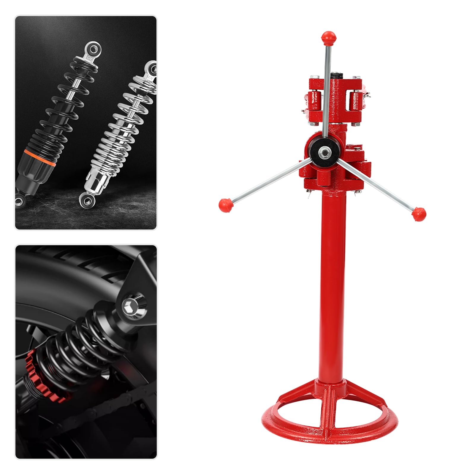 Heavy Duty Auto Spring Compressor Tool - 8.27-22.44 Inch Strut Coil Spring Press for Vehicle Suspension Repair, Max 15.75