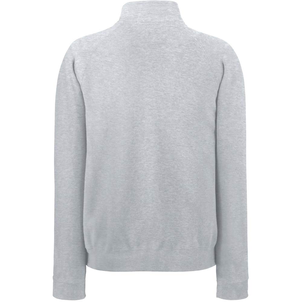 Fruit of the Loom Men's Zip Neck Sweatshirt - Medium Size, Heather Grey - Comfortable Casual Pullover for Everyday Wear, Workout & Outdoor Activities