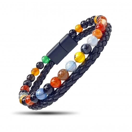 Lava Rock 7 Chakra Bracelet for Women & Men - Healing Stones & Crystal Beaded Yoga Bracelet for Meditation, Energy Balance & Spiritual Wellness