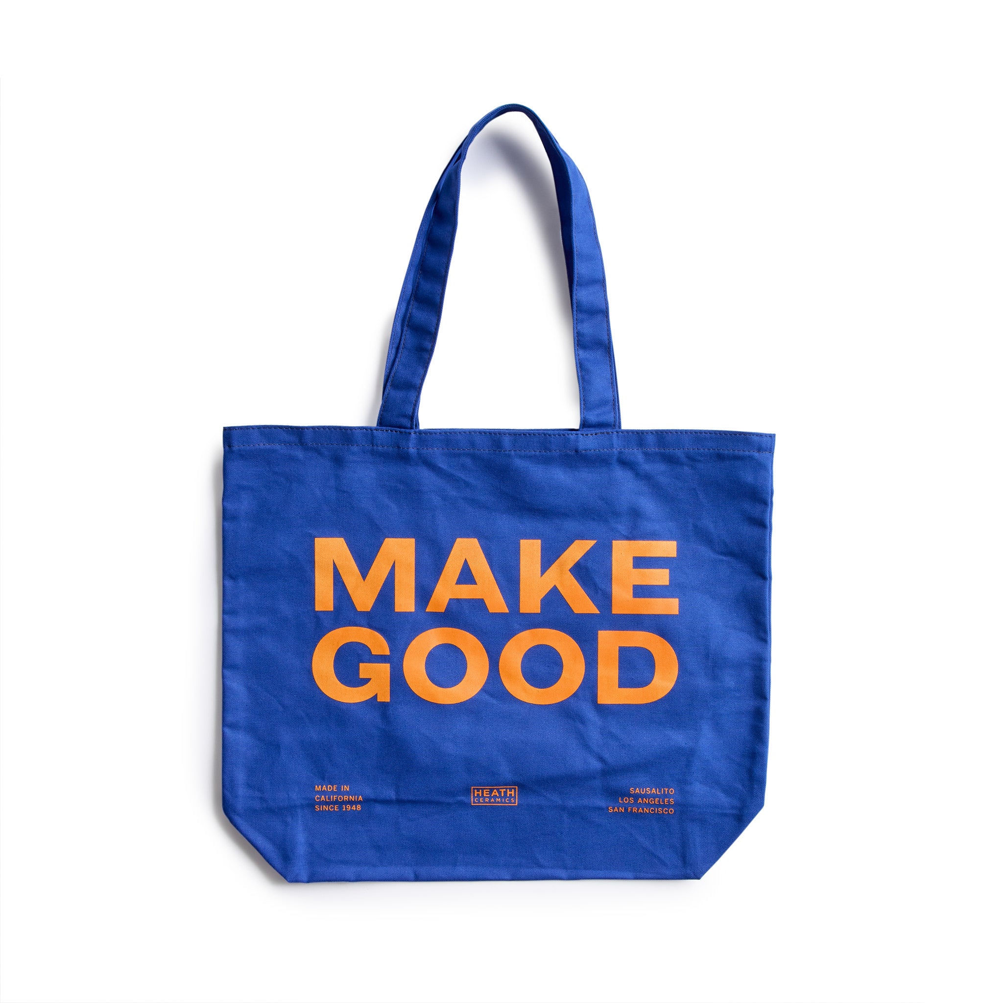Premium Cotton Canvas Tote Bag in Regatta Blue - Durable & Stylish for Shopping, Beach, Work, and Everyday Use