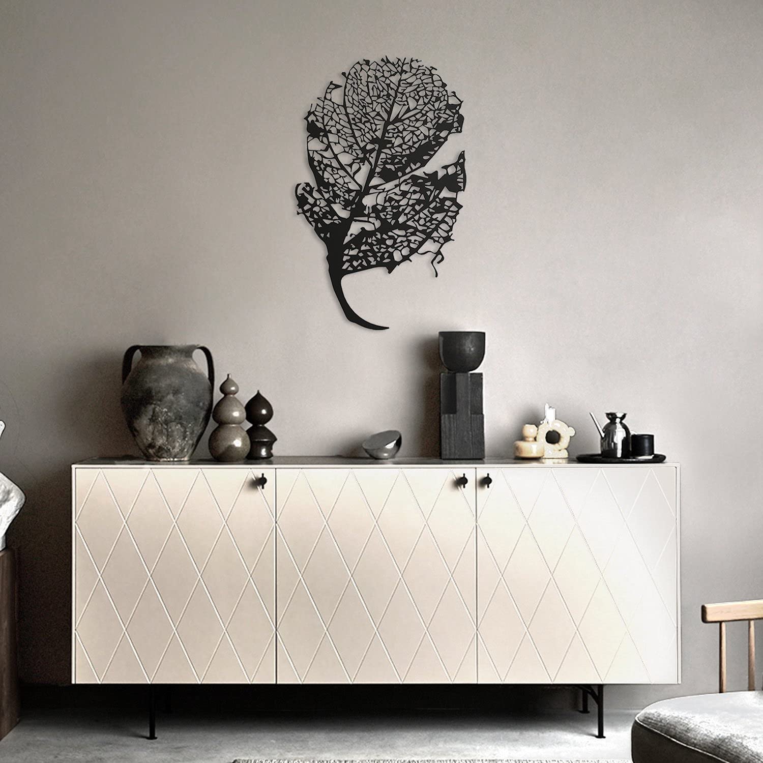 LaModaHome - Autumn Gold Metal Wall Art Decor for Living Room, Bedroom, Kitchen & Bathroom | Indoor & Outdoor Wall Hanging | Perfect for Fall Home Decor, Housewarming Gifts & Seasonal Interior Design