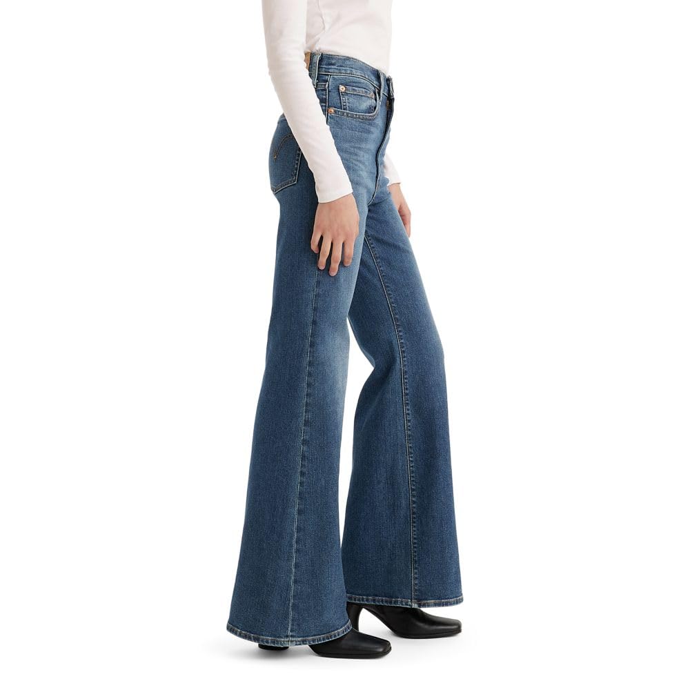 Levi's Women's Ribcage Bell Bottom Jeans - High Waist Flare Denim Pants for Retro & Boho Style | Perfect for Music Festivals, Date Nights & 70s Fashion Looks