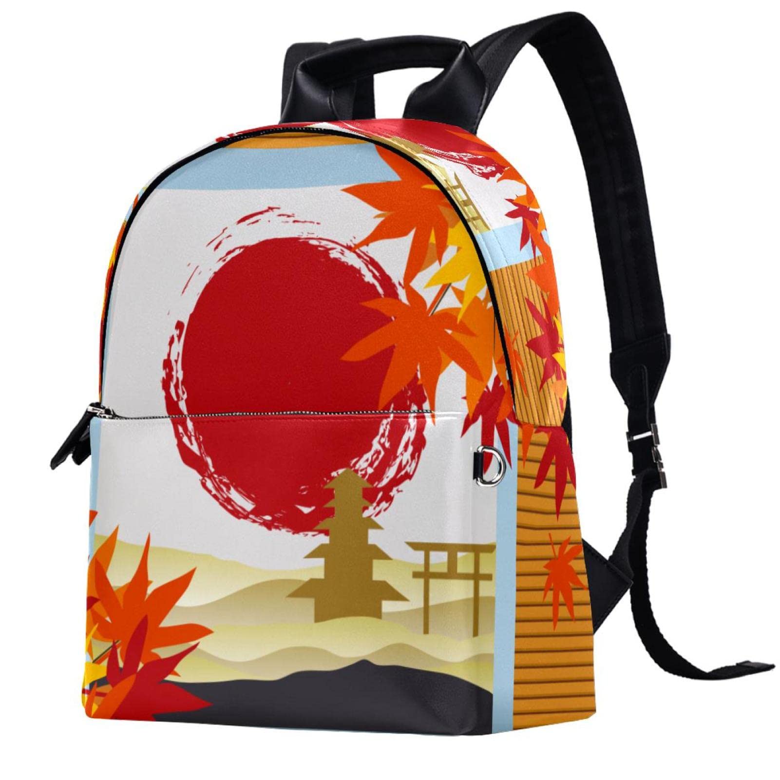 Japanese Leather Laptop Backpack for Women - Travel & College Use