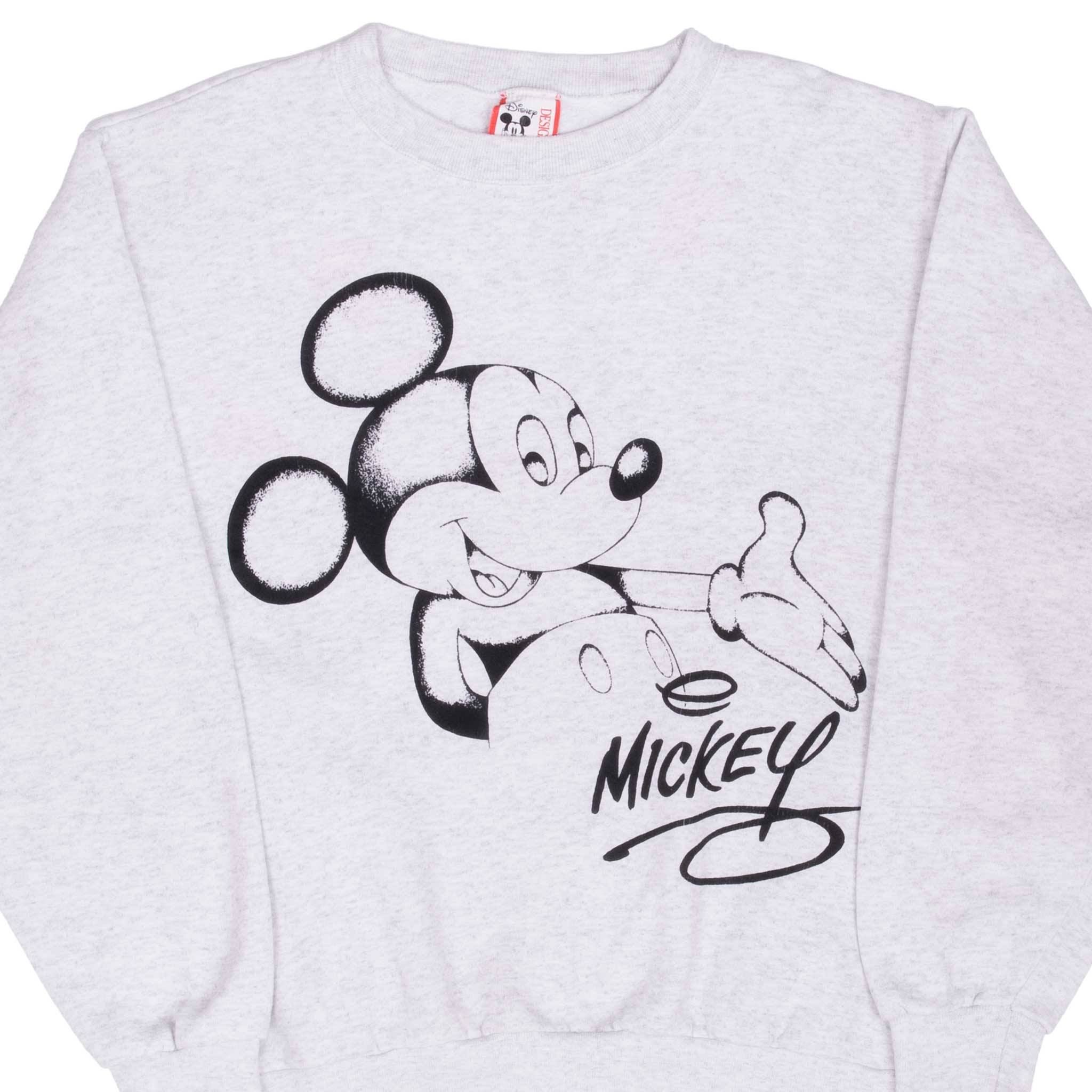 Vintage Disney Mickey Mouse 90s Gray Sweatshirt Medium Size - Made in USA - Perfect for Casual Wear & Disney Fan Gifts