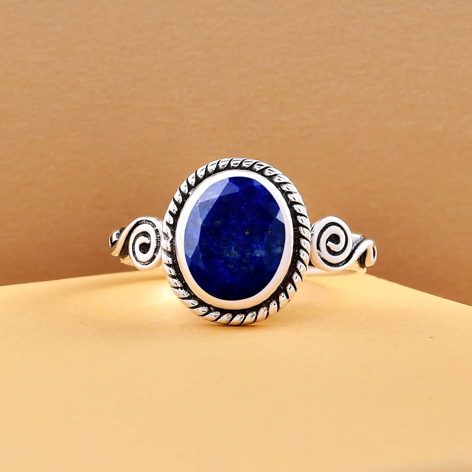 Blue Lapis Lazuli Ring for Women - Stainless Steel Birthstone Jewelry Gift | Anniversary & Special Occasions
