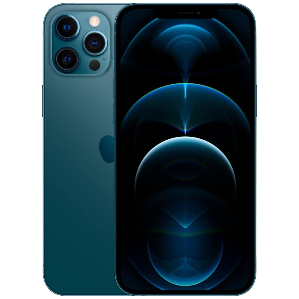 Refurbished Apple iPhone 12 Pro 128GB Pacific Blue - AT&T Certified Renewed Smartphone for Business, Travel & Photography