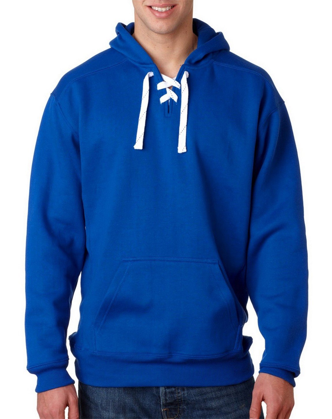 J. America J8830 Hockey Hooded Sweatshirt - Warm & Comfortable Pullover for Men & Women - Perfect for Hockey Games, Outdoor Sports & Casual Wear