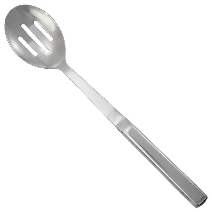 Winco 11.75-Inch Slotted Serving Spoon - Stainless Steel with Ergonomic Handle - Perfect for Serving Salads, Pasta, and Vegetables at Restaurants, Catering Events & Home Kitchens