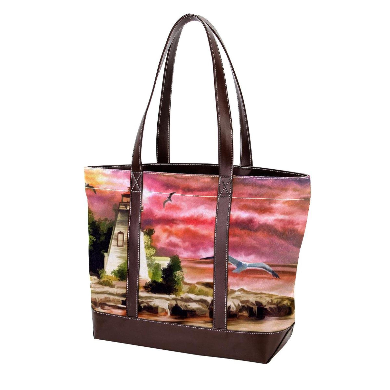 Stylish Sky Pattern Tote Bags for Women - Large Leather & Canvas Shoulder Bags, Top Handle Purses & Hobo Satchels - Perfect for Work, Travel & Everyday Use