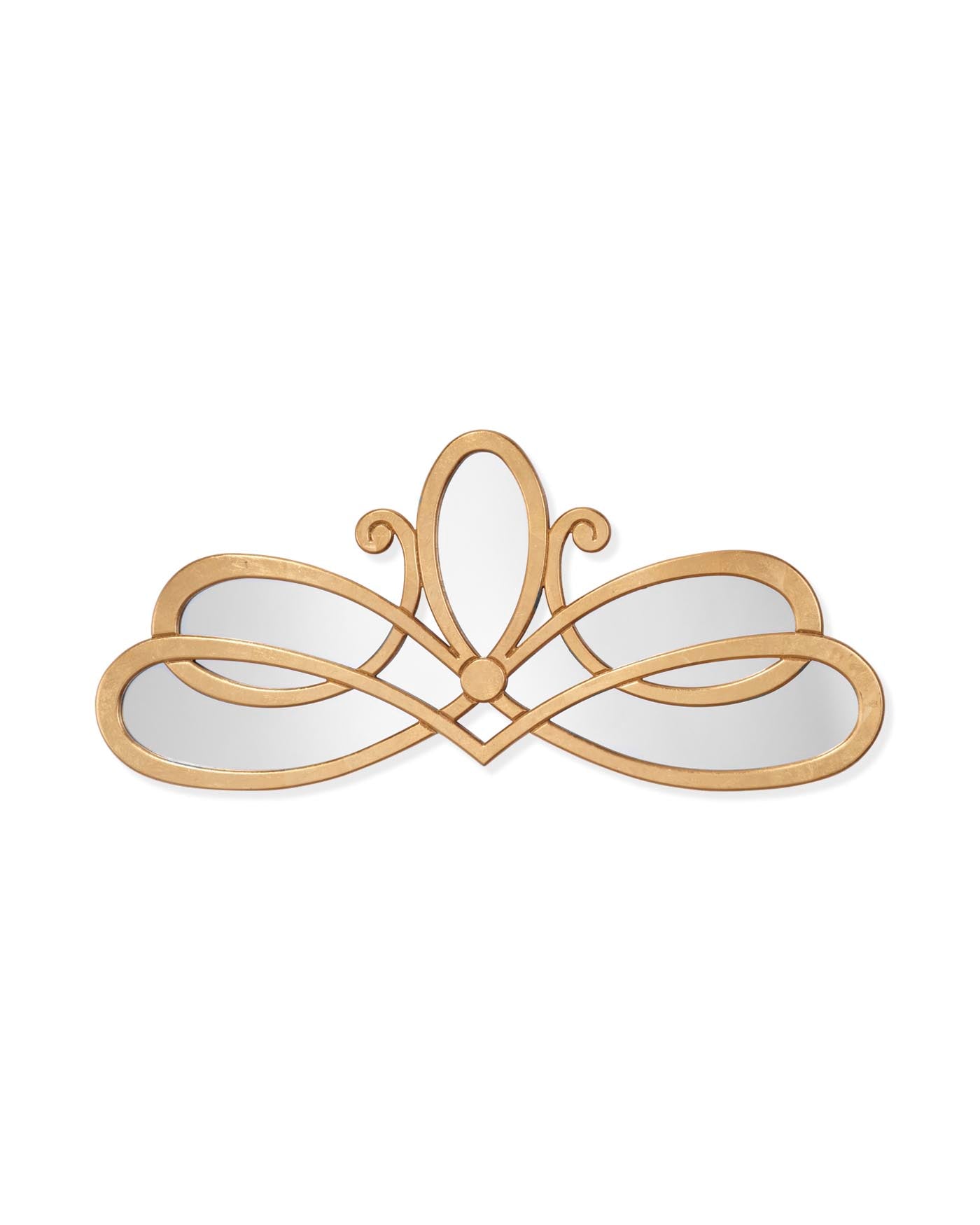 Gold Scroll Mirror - Elegant Wall Decor for Bedroom, Living Room & Bathroom | Vintage Style Home Accent for Wedding, Dressing Room & Vanity Area