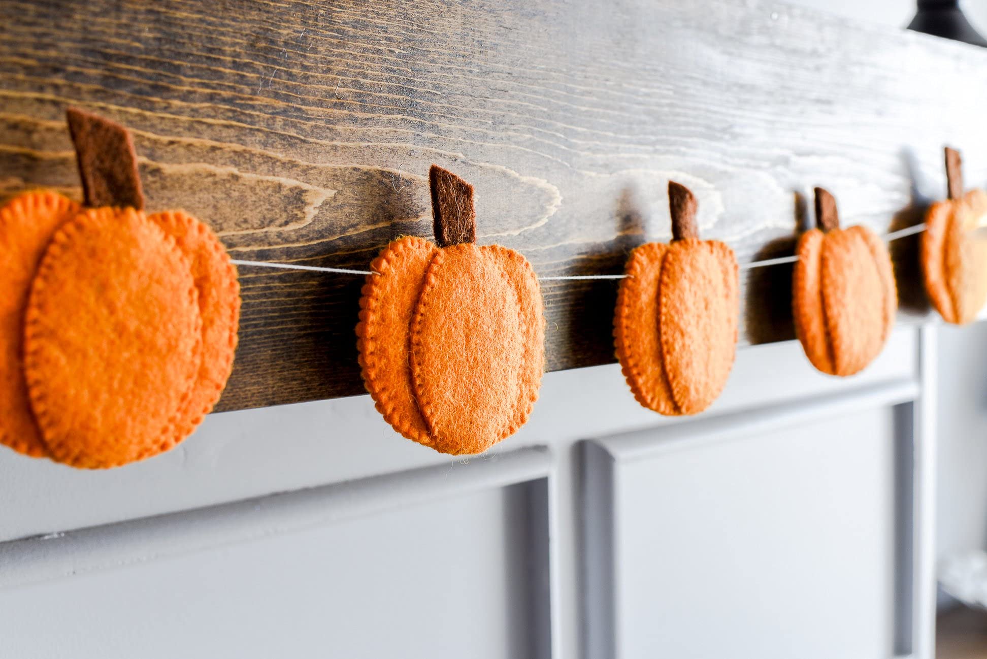 Premium Nivas Pumpkin Garland - Autumn Fall Decor for Wall Hanging | Farmhouse & Halloween Pumpkin Decorations | Perfect for Thanksgiving, Home Decor, and Seasonal Party Decorations