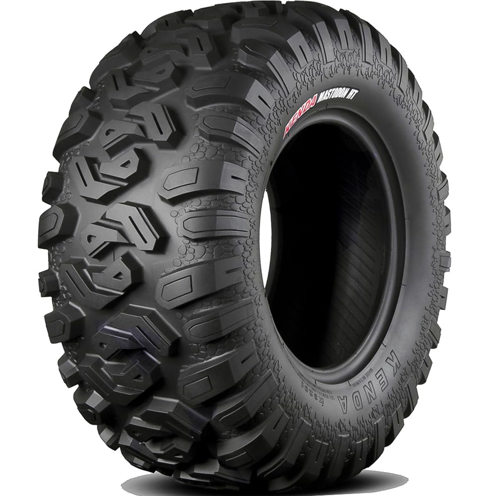 Kenda Mastodon 25X8-12 ATV/UTV Tires - 25x8R12 All-Terrain Front & Rear Tires for Off-Road Adventures (0832011201D1) - Perfect for Mud, Sand & Trail Riding