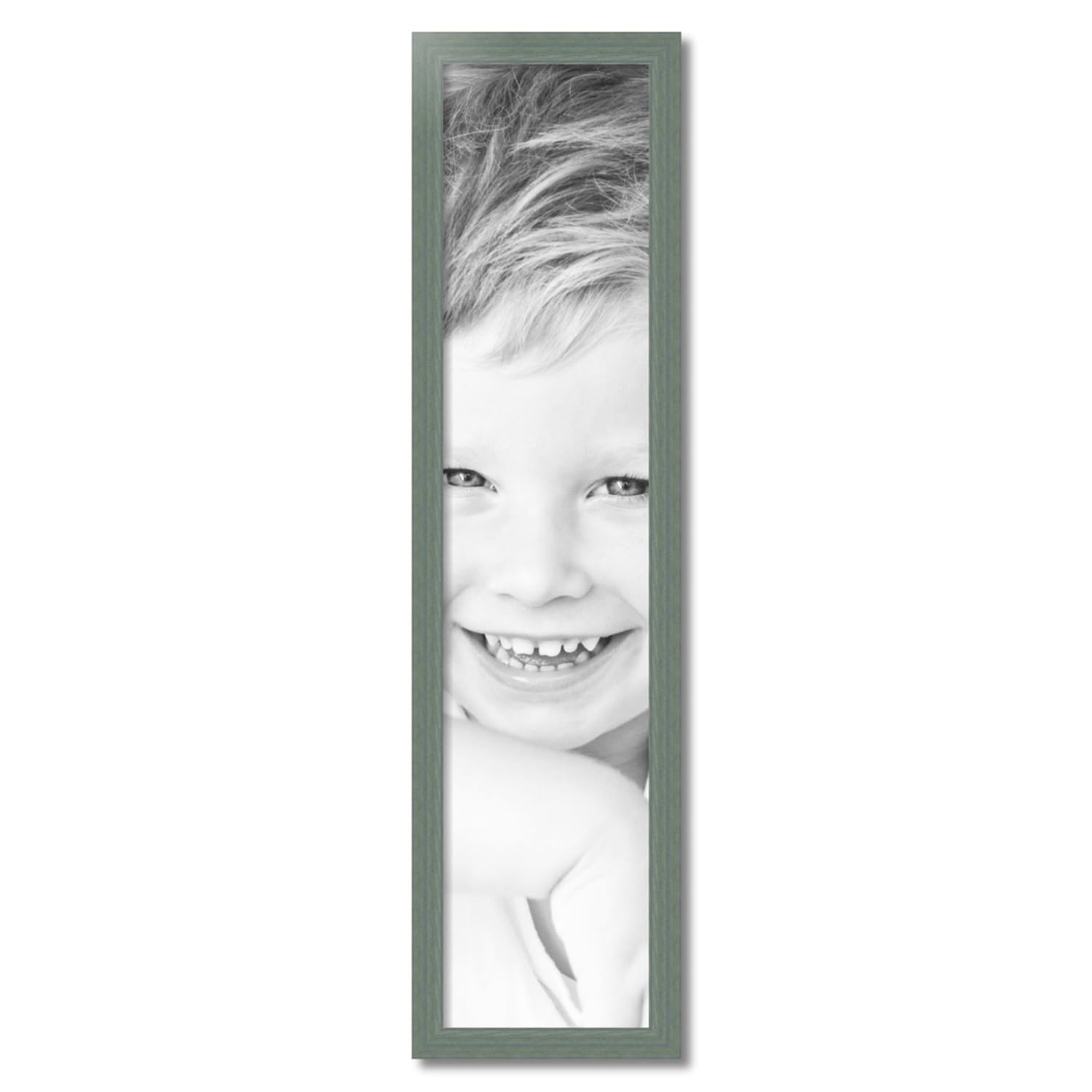 ArtToFrames 10x45 Inch Green Wood Picture Frame - 1.5 Inch Custom Poster Frame for Art & Photos with Acrylic Glazing - Perfect for Home Decor, Office Display & Gallery Wall Arrangements