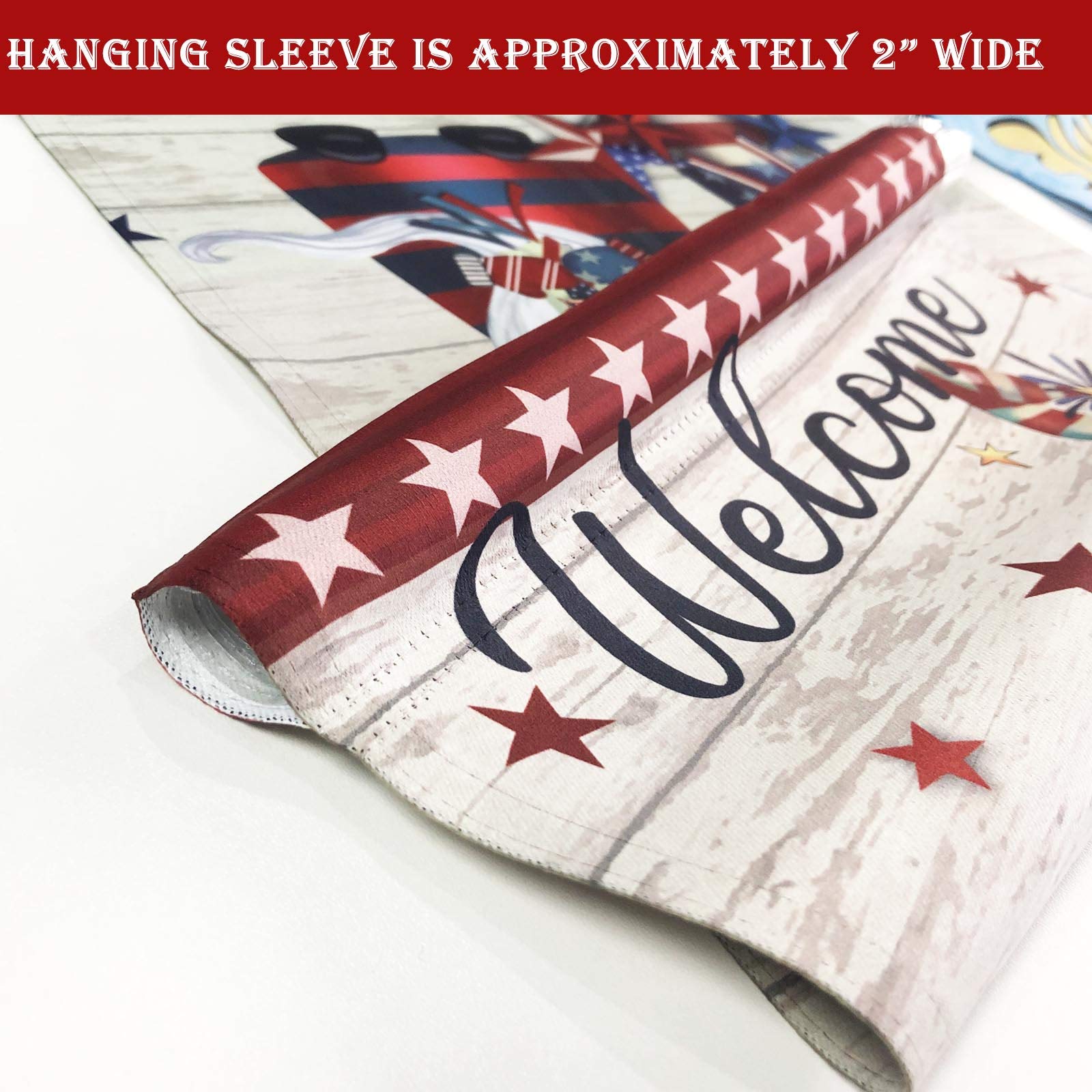 Double Sided 12x18 Inch Welcome Gnome Garden Flag - Patriotic Outdoor Yard Decor for Lawn, Garden & Home | Perfect for Seasonal Displays & Front Porch Decorations