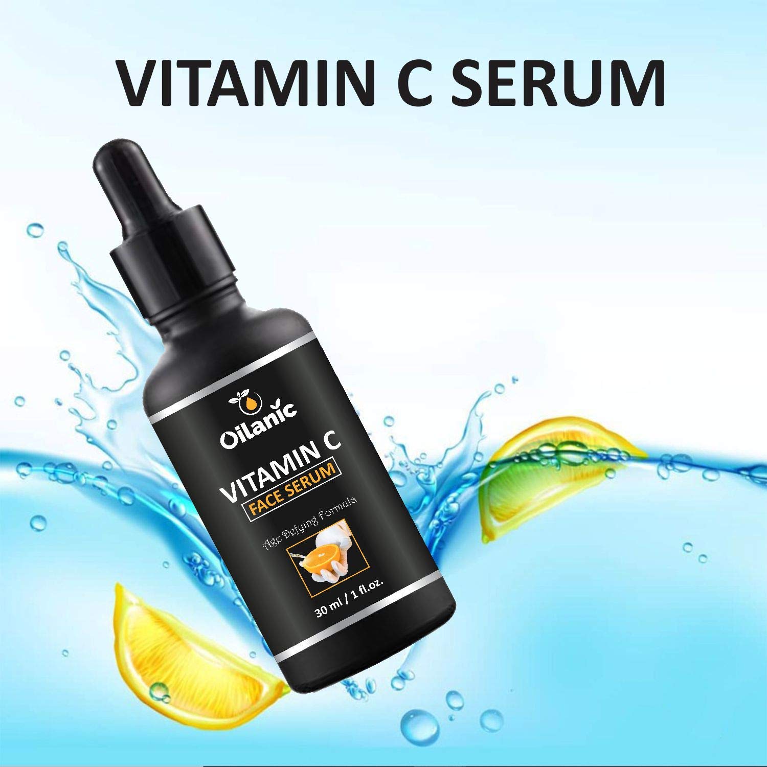 Oilanic Vitamin C Face Serum 30ml - Dark Spot Corrector & Anti-Wrinkle Treatment for Glowing Skin | Hydrating & Brightening Facial Serum for Women & Men | Acne Scar Repair & Skin Moisturizer | Day & Night Use for Radiant Complexion