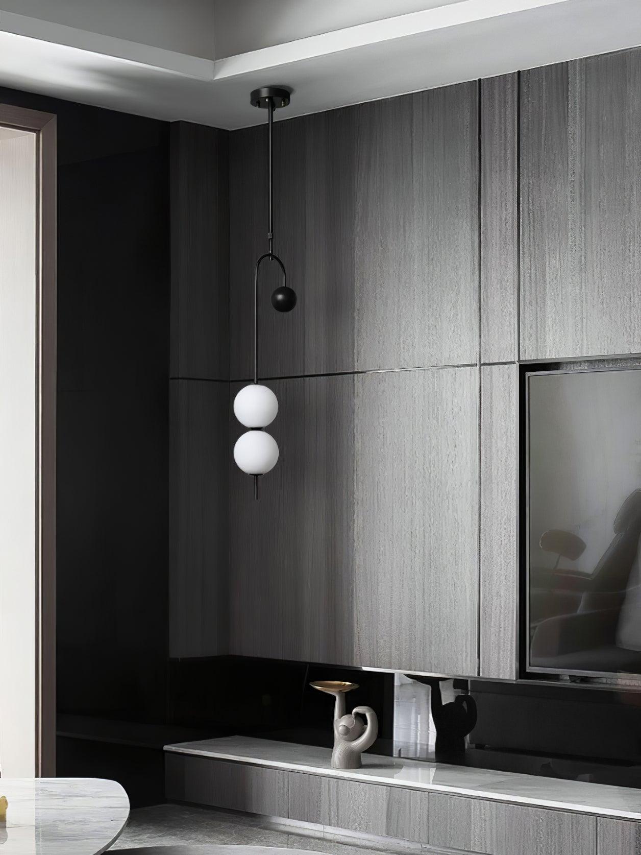 Alina Pendant Light - Modern Glass Hanging Chandelier for Kitchen Island, Dining Room & Bedroom Lighting | Dimmable LED Ceiling Fixture