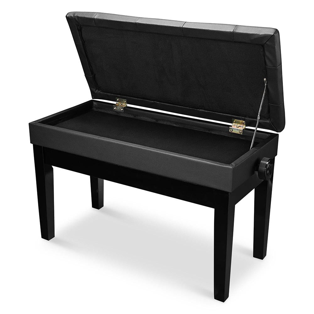 Adjustable Piano Bench with Storage - Duet Seat for Musicians & Teachers - Perfect for Home, Studio & Music Classrooms
