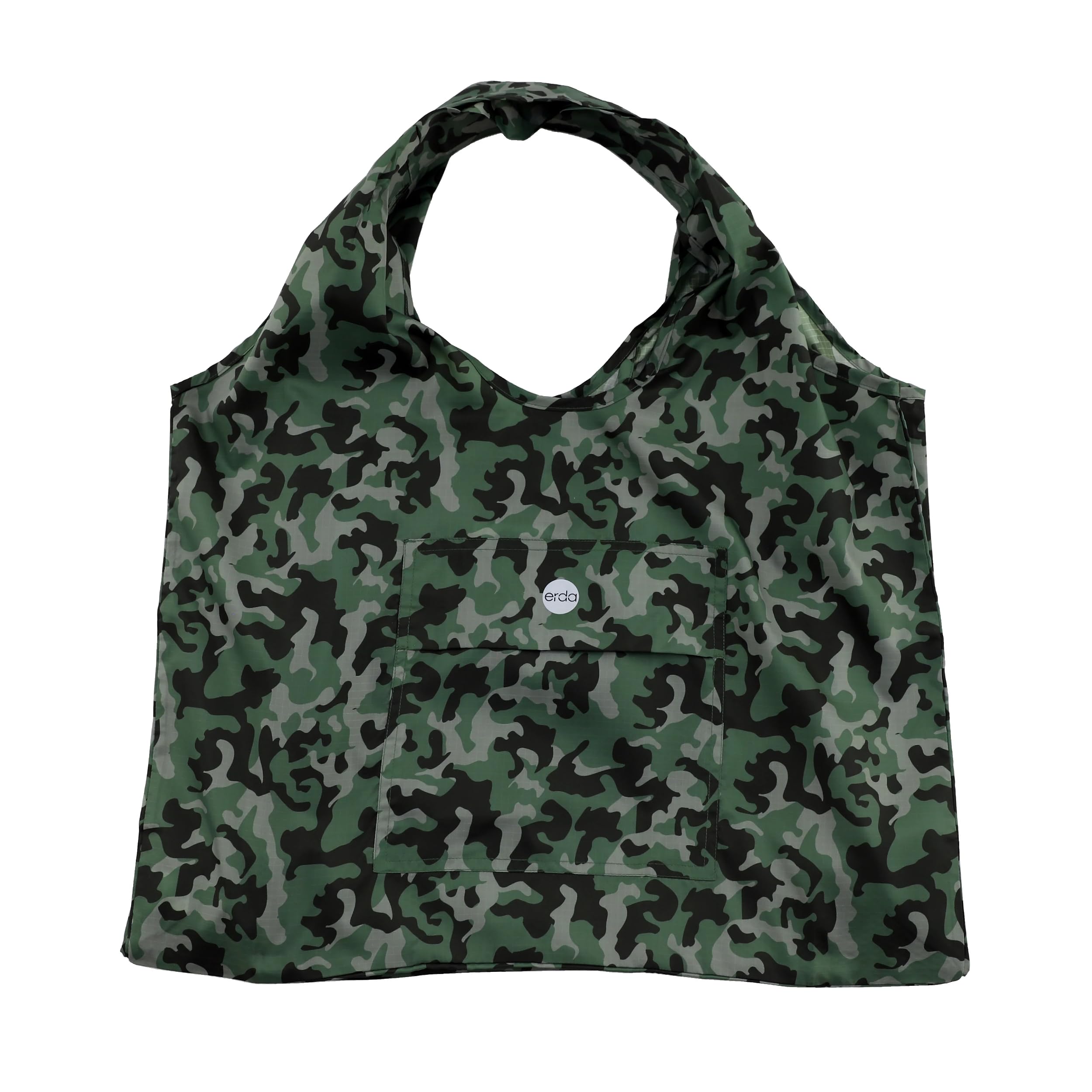 Eco-Friendly Sand-Free Travel Beach Bag - Made from Recycled Water Bottles, Forest Camo Pattern - Perfect for Vacation, Pool, Seaside & Outdoor Adventures
