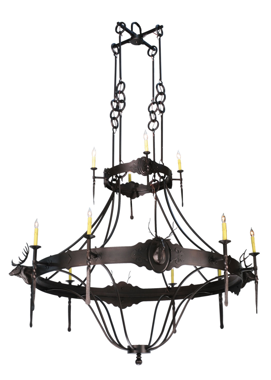 12-Light Crystal Chandelier for Dining Room - Modern Elegant Ceiling Light Fixture with LED Bulbs, Perfect for Home Decor, Living Room & Bedroom Lighting