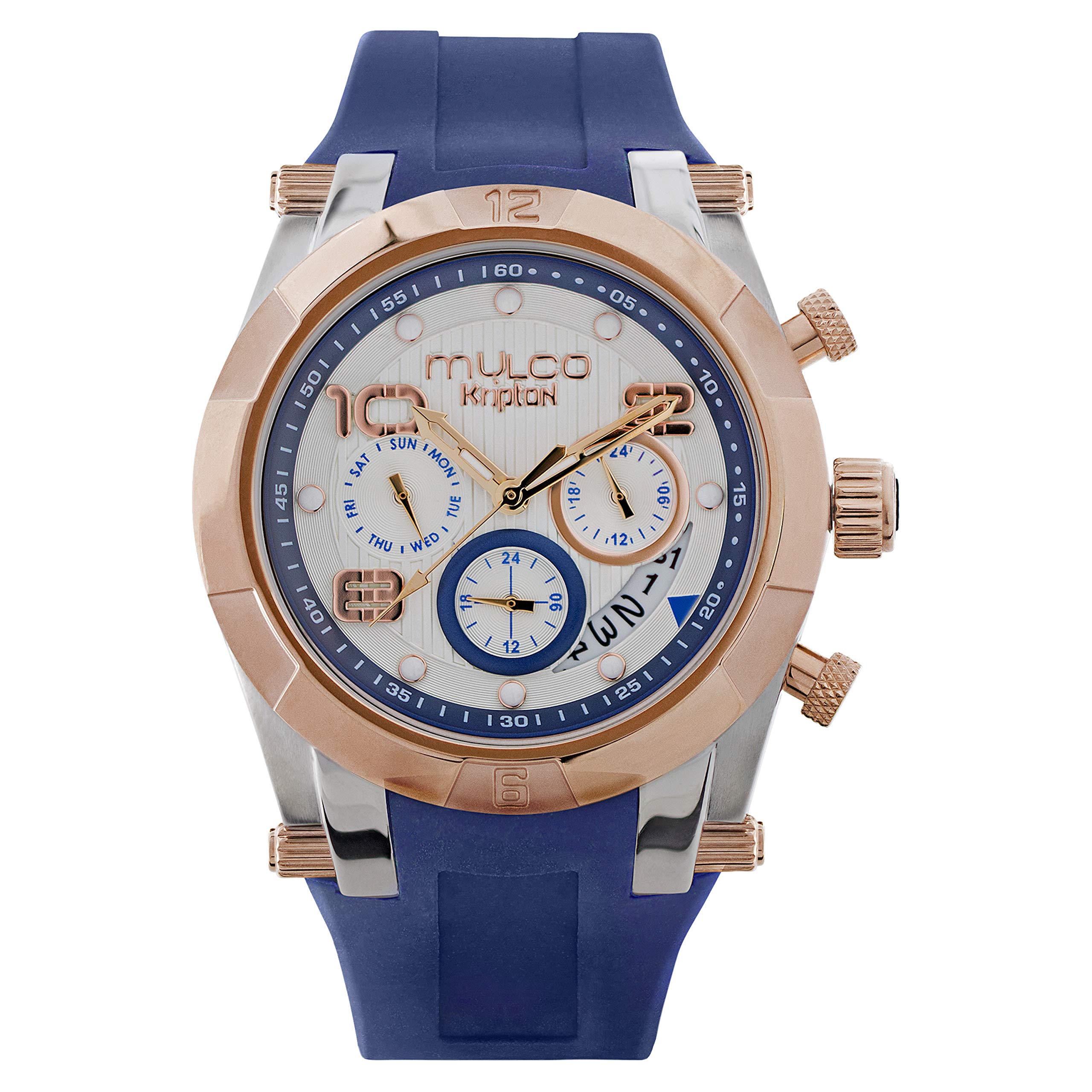 MULCO Women's Silicone Watch with Quartz Analog Movement - Rose Gold & Stainless Steel Case, Scratch-Resistant Mineral Crystal, Water Resistant - Perfect for Everyday Wear, Office & Casual Outfits