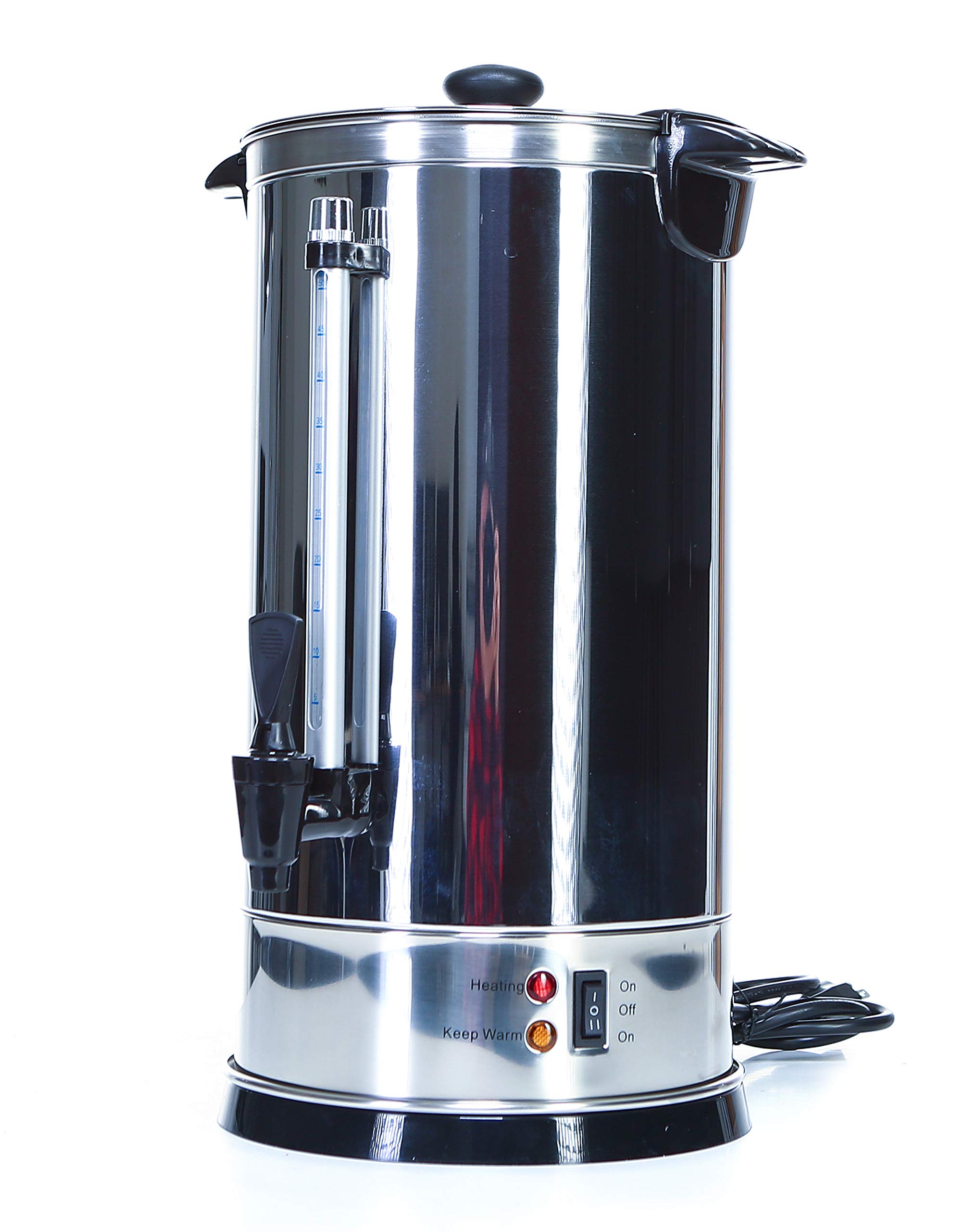 150-Cup Shabbat Coffee Urn - Stainless Steel Hot Water Boiler & Warmer with Adjustable Temperature Control - Commercial & Home Use for Catering, Buffets, Parties, Weddings & Jewish Holiday Dinners - Perfect for Large Gatherings and Religious Celebrations