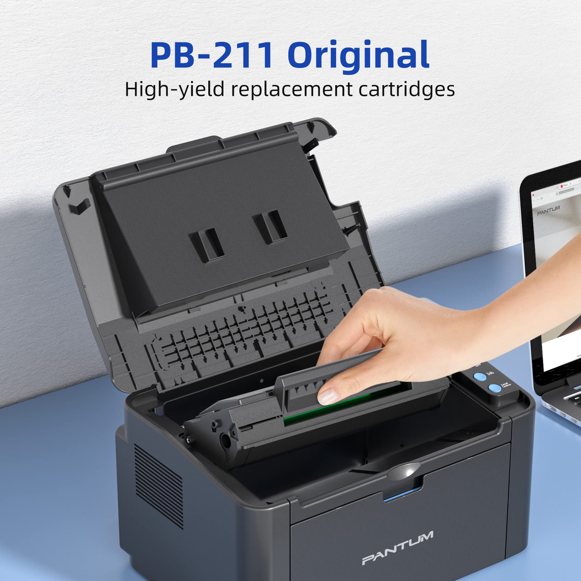 Pantum P2516 Monochrome Laser Printer - USB Only, Single Function Printer for Home, Office & School | Compact Printing Solution for Documents, Homework & Reports