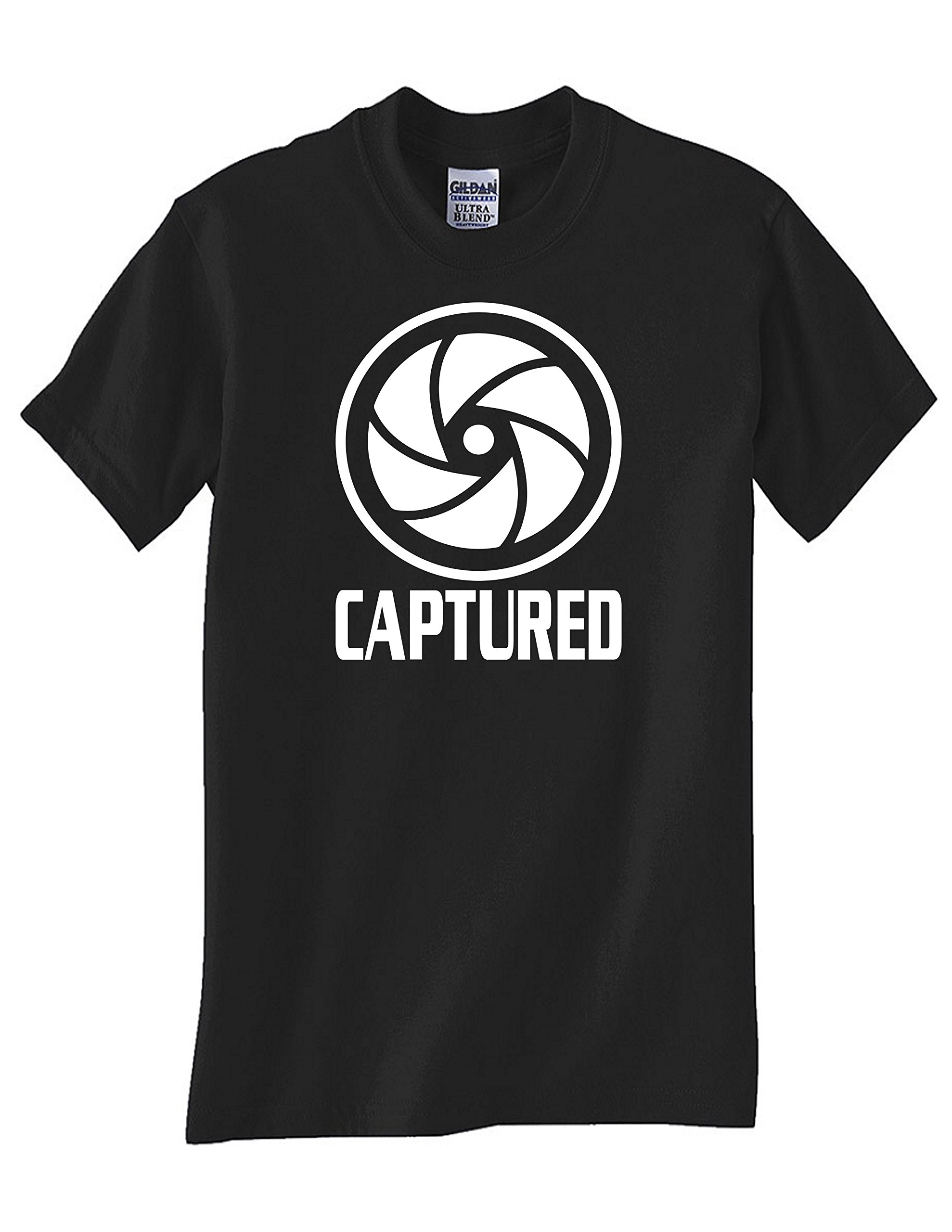 STUFF WITH ATTITUDE Captured Black Graphic T-Shirt for Men - Cool Streetwear Tee for Casual Outfits & Urban Fashion