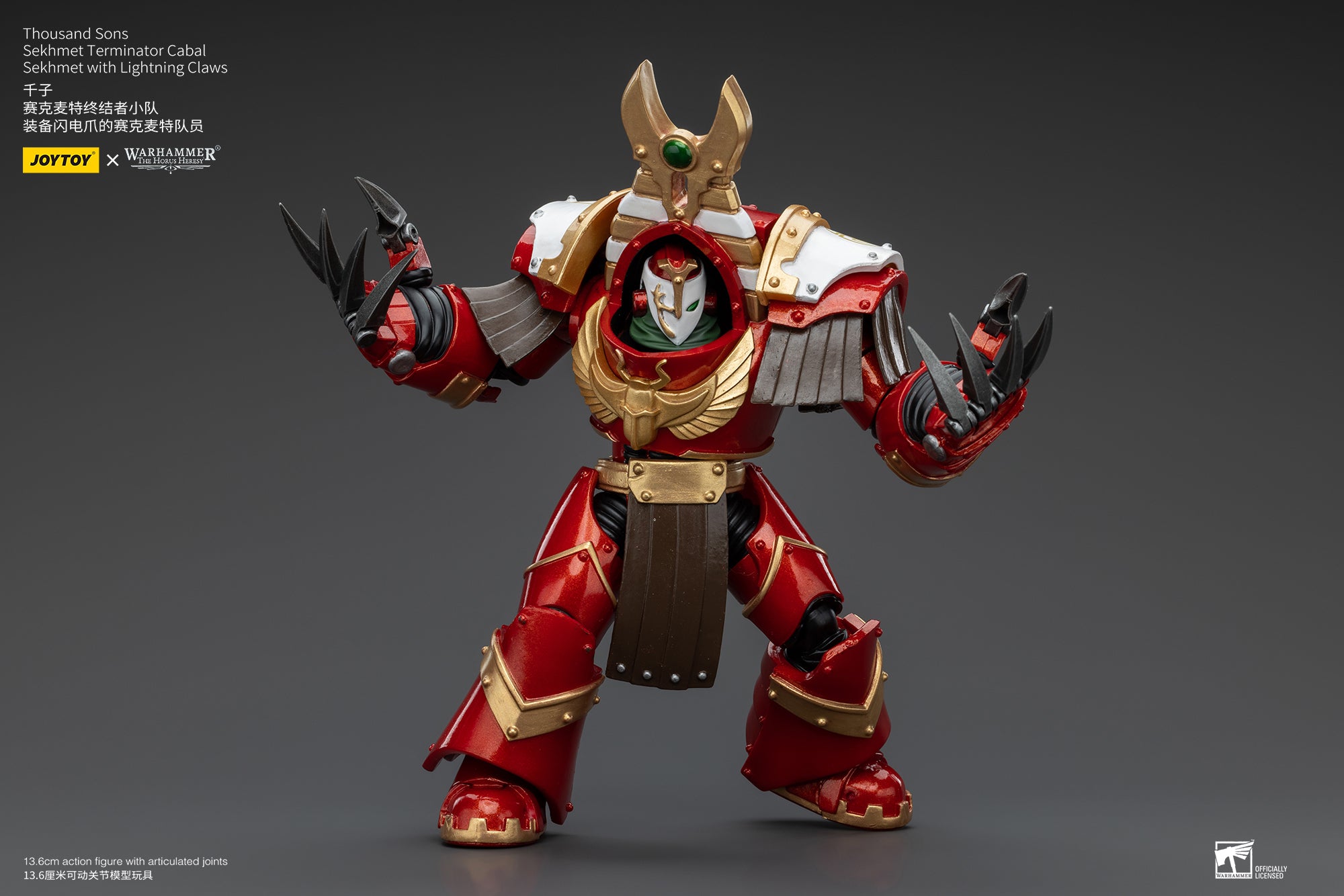 JOYTOY 1/18 Scale Warhammer The Horus Heresy Thousand Sons Sekhmet Terminator Cabal Action Figure - Collectible Model for Display, Gaming & Warhammer 40K Scenes