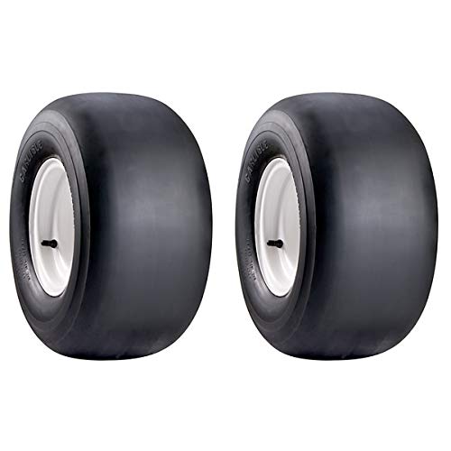 2PK Carlisle 9x3.50-4 Smooth Tires for Lawn Mowers, Wheelbarrows & Garden Carts - Replacement Tires (Rim Not Included) - Perfect for Outdoor Equipment & Yard Maintenance