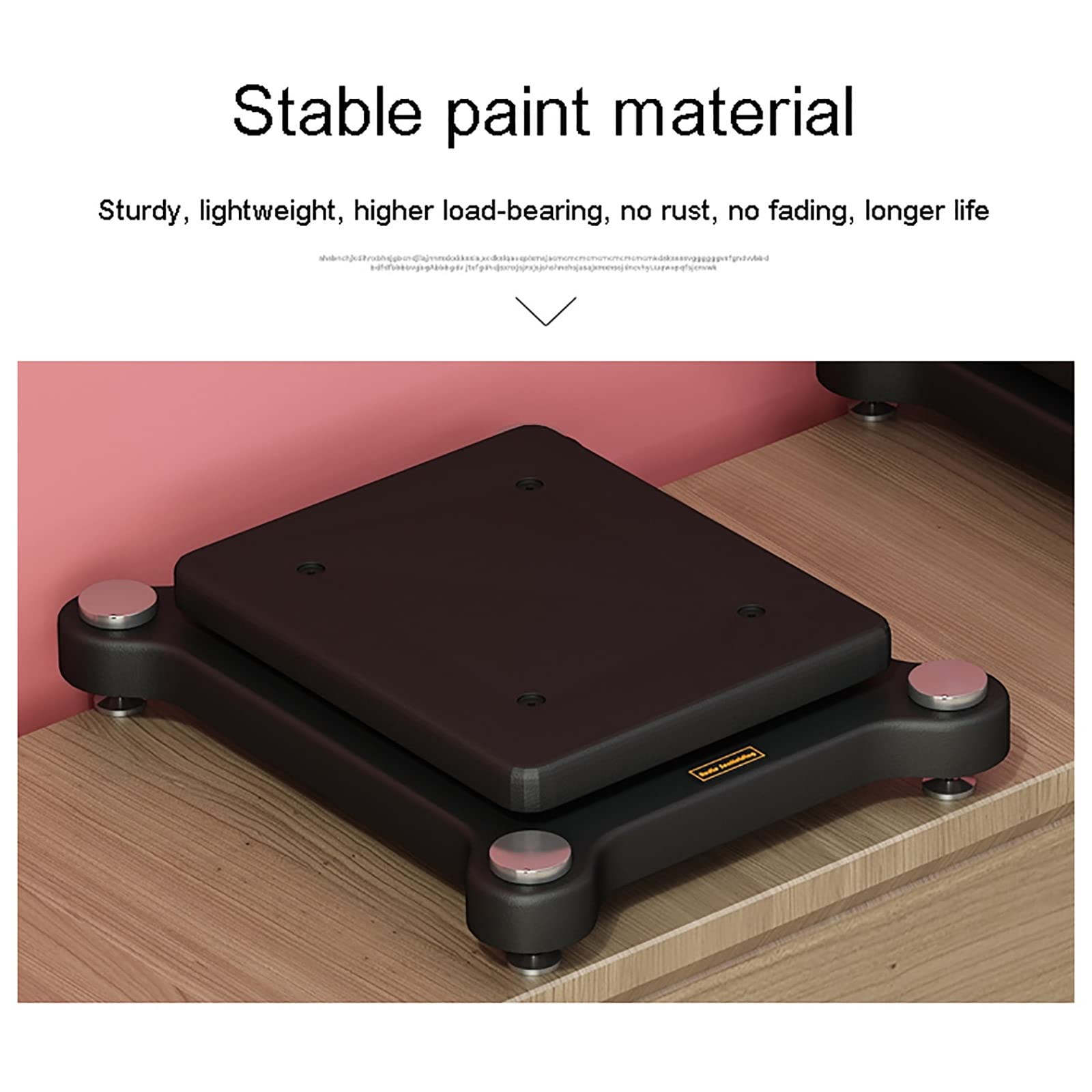 Premium Speaker Stands for Bookshelf & Desktop - 35x40cm HiFi Home Theater & Satellite Speaker Stands with Anti-Skid Rubber Pads & Pure Copper Feet - Perfect for Home Cinema, Gaming & Music Listening
