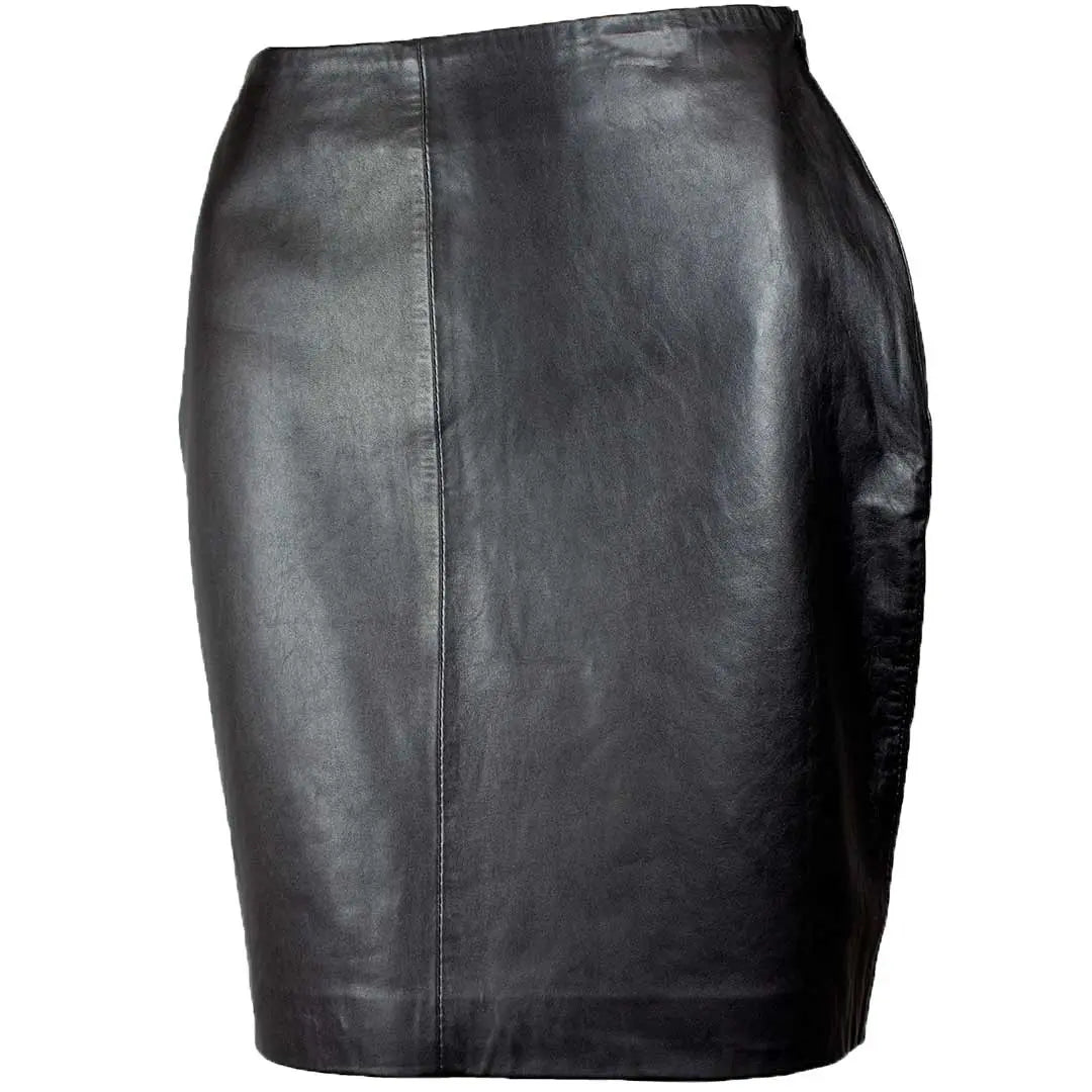 BOL Women's Dawn Short Leather Pencil Skirt - Stylish Faux Leather Mini Skirt for Women, High Waist Stretchy Bodycon Skirt - Perfect for Office, Party, Date Night and Casual Outfits
