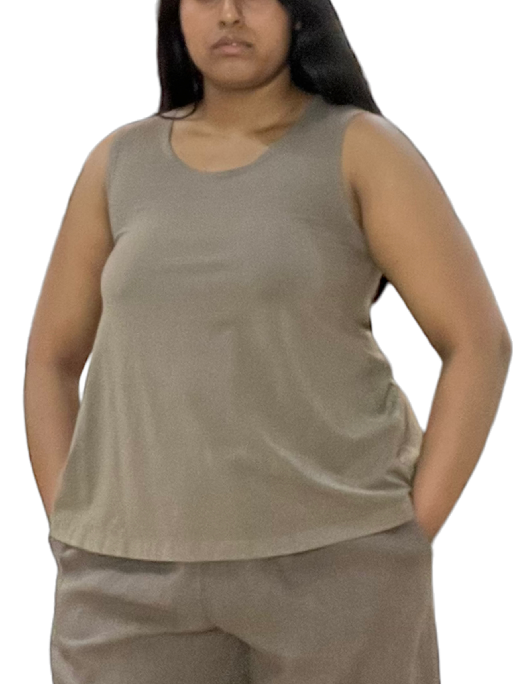 Elk Bryn Walker Bamboo Huxley Tank Top - Eco-Friendly Women's Casual Wear for Summer, Yoga, and Outdoor Activities