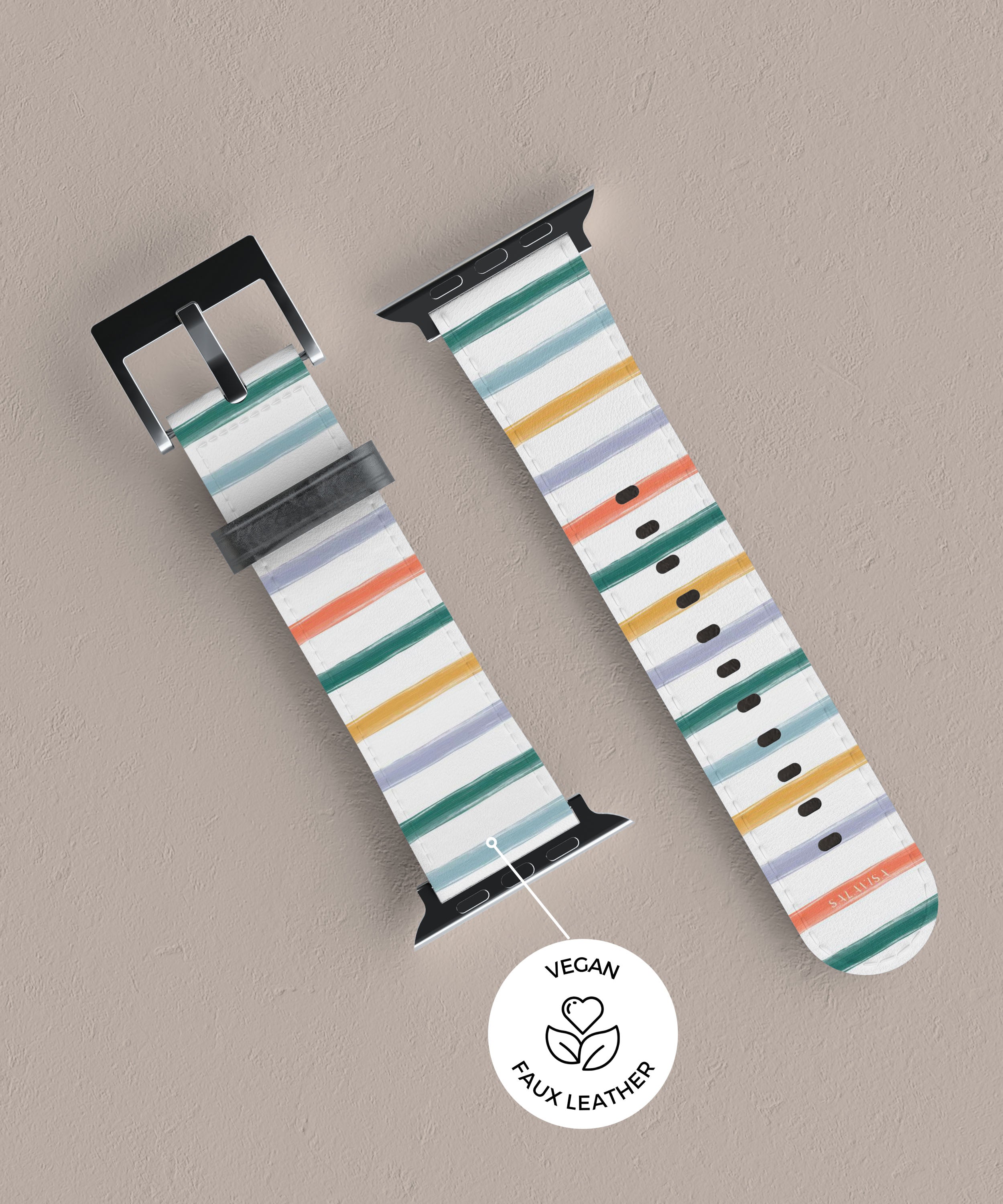 Stylish Summer Stripes Apple Watch Band - Comfortable & Durable Replacement Strap for Workouts, Swimming & Everyday Use