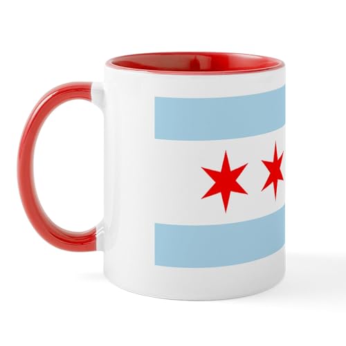 White/Red Inside - Chicago Flag Mug