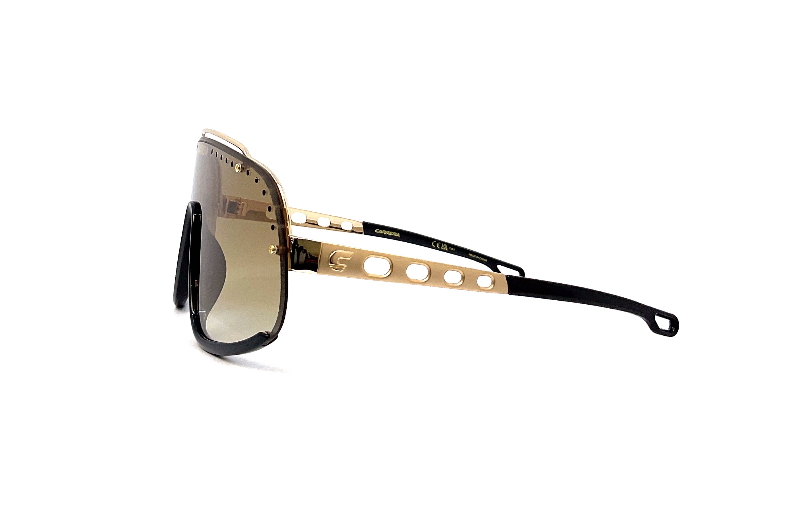 Carrera Flaglab 16 Sunglasses - Brown Gold Frame with UV Protection - Perfect for Driving, Outdoor Sports & Fashion Accessories