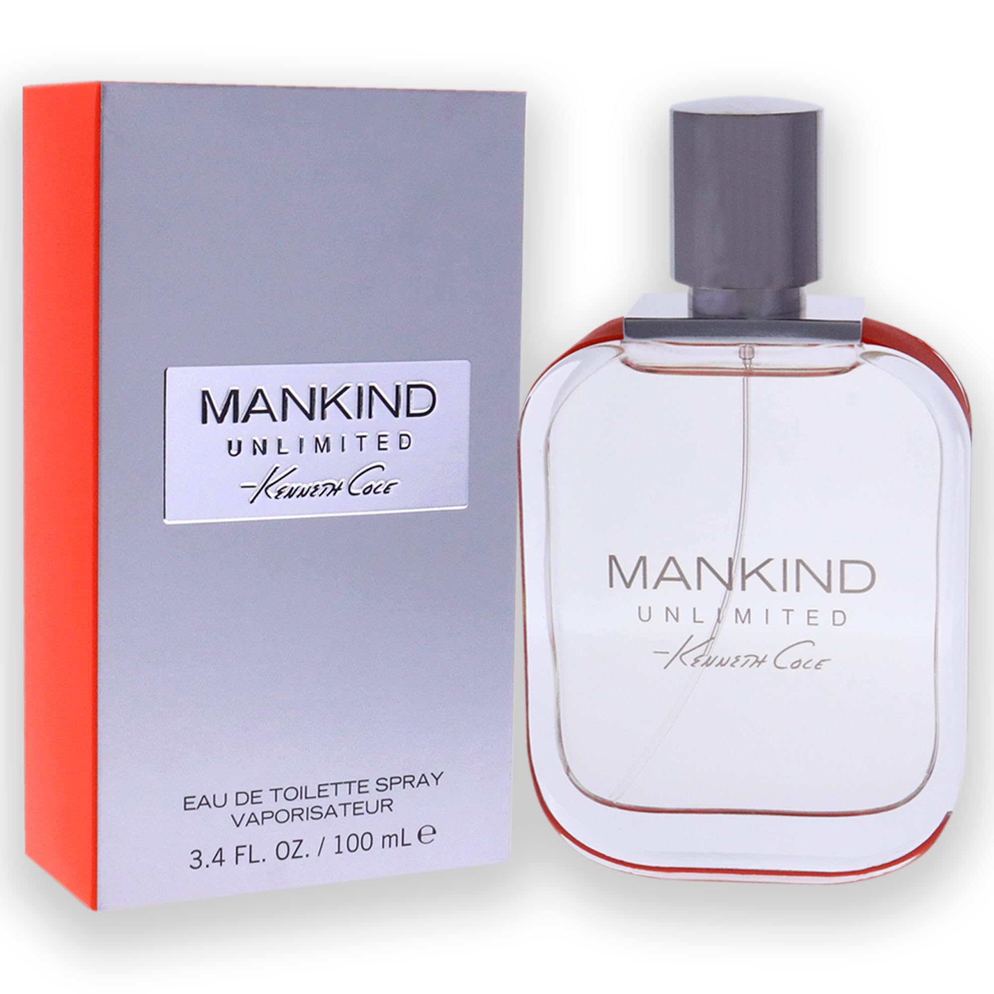 Kenneth Cole Mankind Unlimited Men's Eau de Toilette Cologne Spray - Fresh Woody Fragrance for Day & Night Wear, Work & Special Occasions